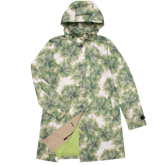 FELLER-Women's-Waxed Cotton- Raincoat - Queen Anne Trench 2-NWT