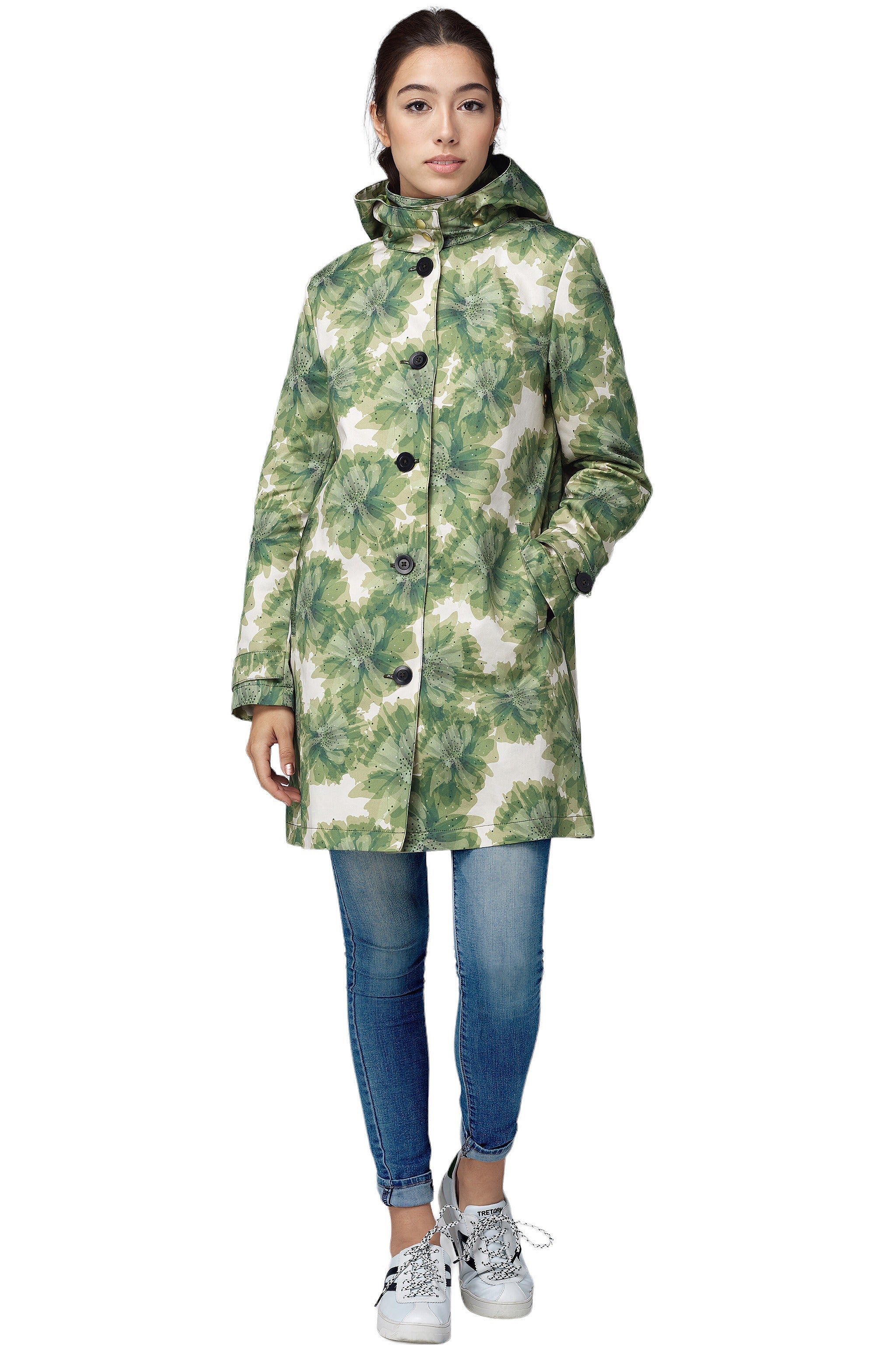 FELLER-Women's-Waxed Cotton- Raincoat - Queen Anne Trench 2-NWT