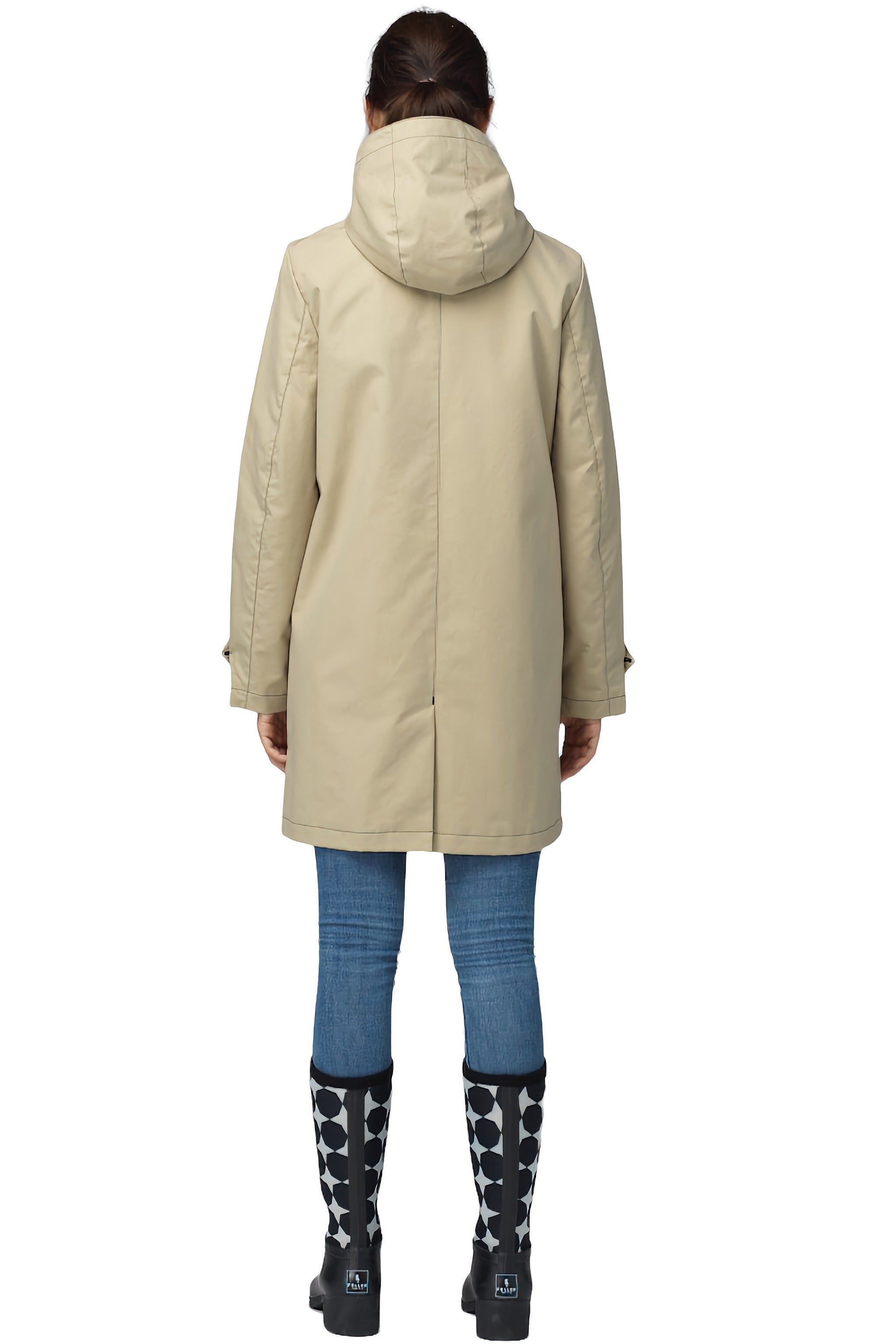 FELLER-Women's-Waxed Cotton- Raincoat - Queen Anne Trench 2-NWT