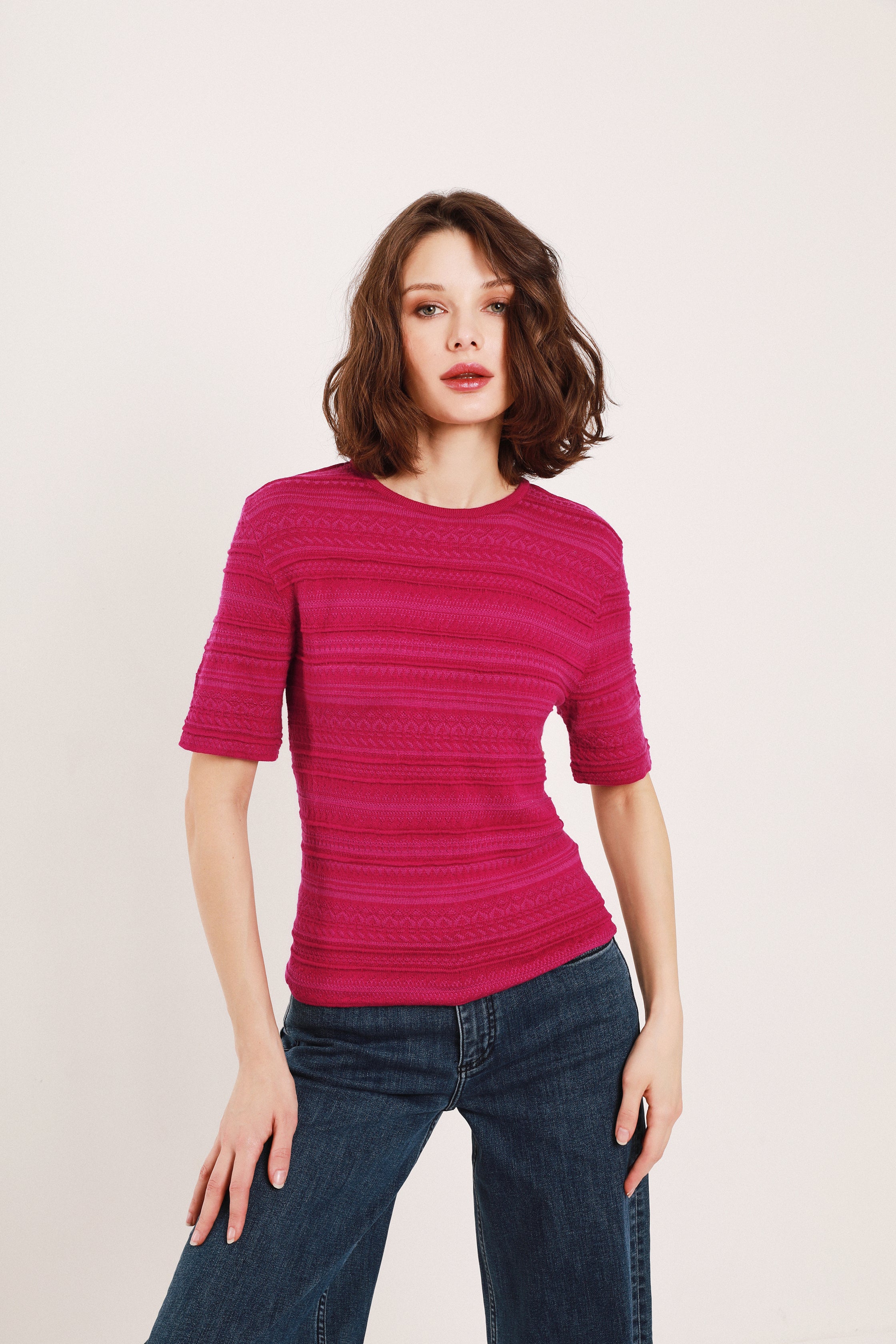 Zoe Ethnic Elbow Tee