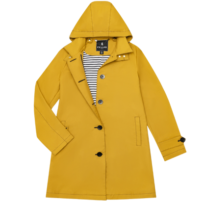 FELLER-Women's-Waxed Cotton- Raincoat - Queen Anne Trench 2-NWT