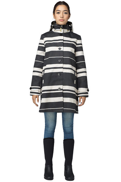 FELLER-Women's-Waxed Cotton- Raincoat - Queen Anne Trench 2-NWT