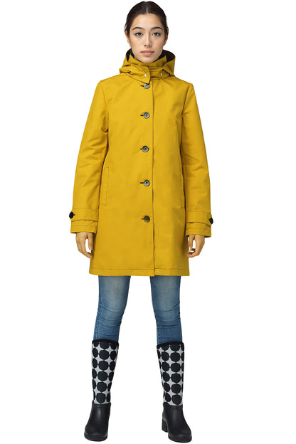 FELLER-Women's-Waxed Cotton- Raincoat - Queen Anne Trench 2-NWT
