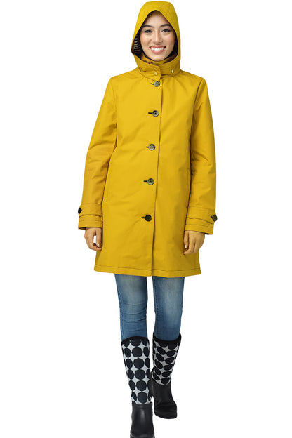 FELLER-Women's-Waxed Cotton- Raincoat - Queen Anne Trench 2-NWT