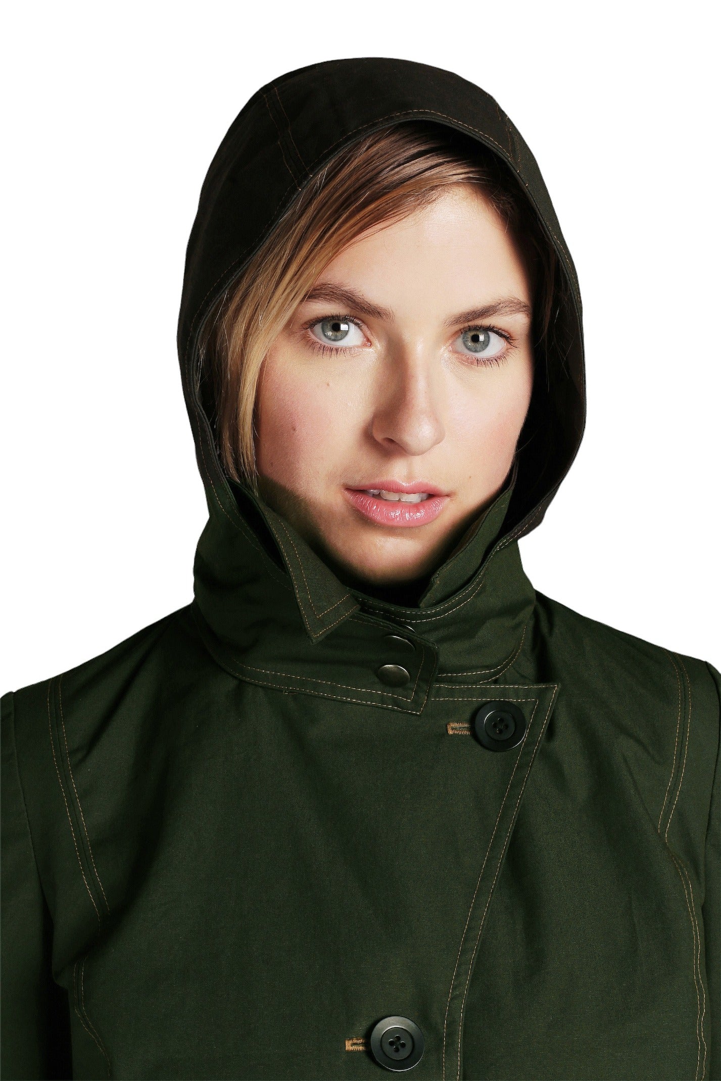 FELLERWomen's-Waxed Cotton Raincoat - Mercer Long Trench - NWT