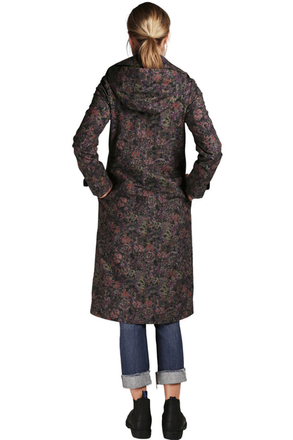 FELLERWomen's-Waxed Cotton Raincoat - Mercer Long Trench - NWT