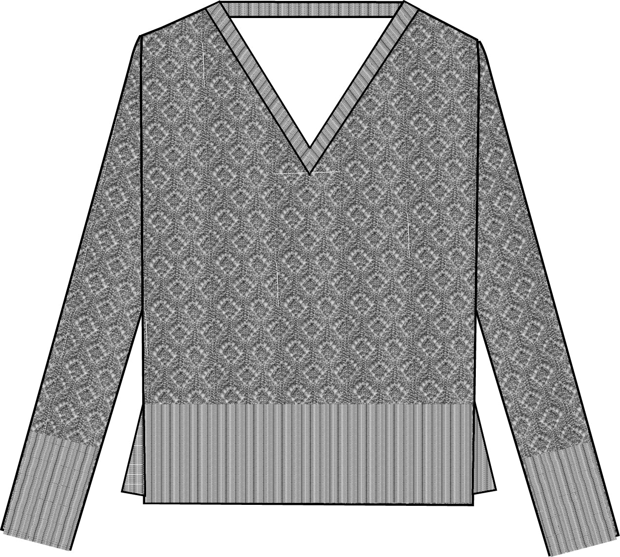 Floral Lace V-Neck